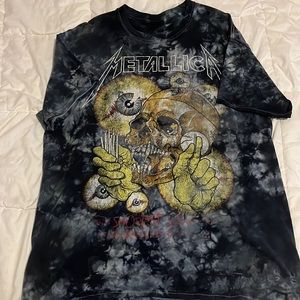 Tie dye Metallica vertigo shirt